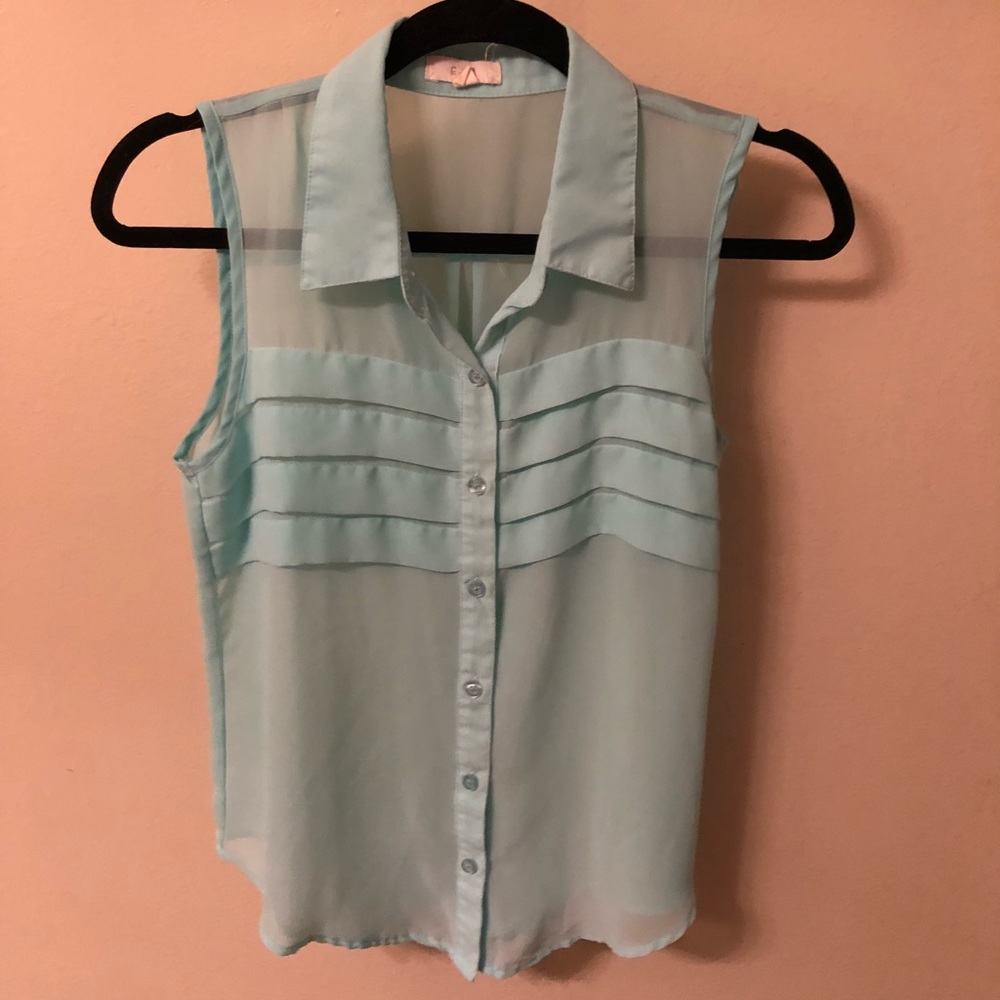 Sheer & Sleeveless Top